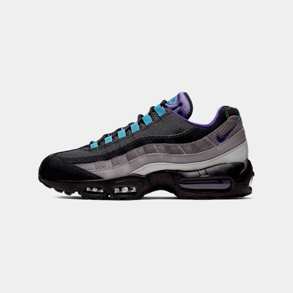 Nike Air Max 95 Black Court Purple Teal Nebula - Picture 2 of 6